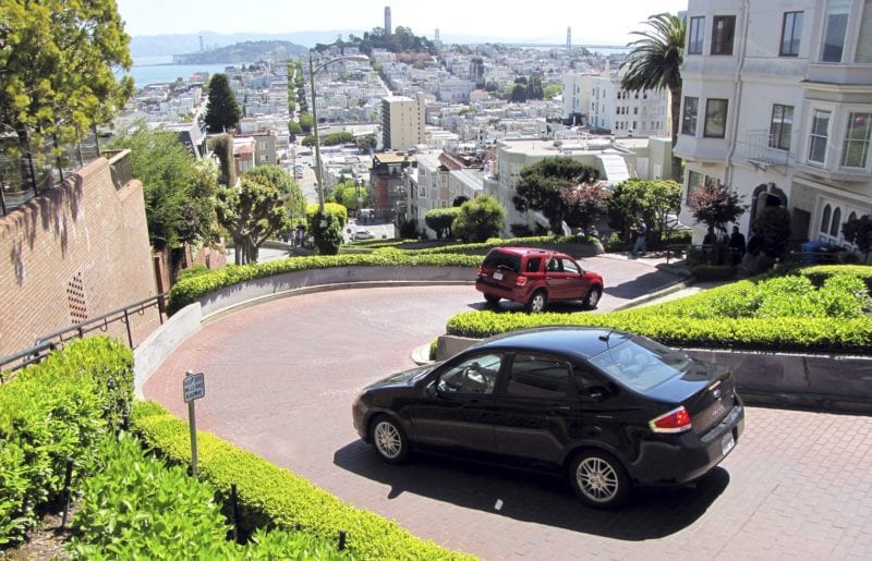 Roteiro por São Francisco - lombard street