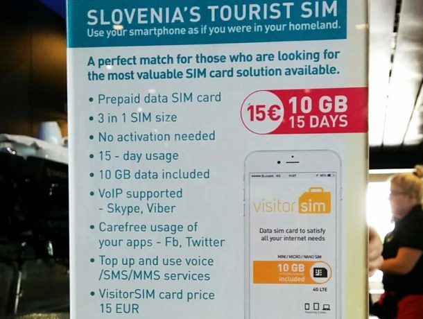 Como usar a internet 3G na Eslovênia - visitor sim - 06