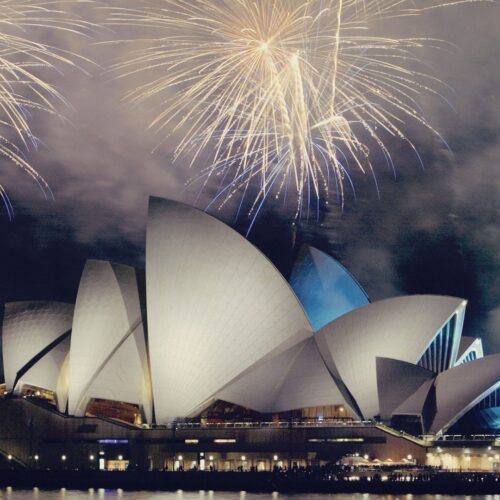 Réveillon, ano novo e fogos de artifício Sydney, Austrália - 04