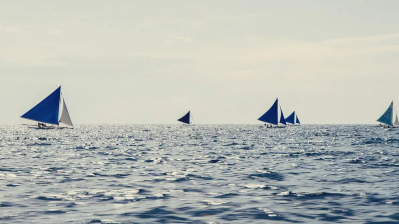 Filipinas, Boracay, barcos