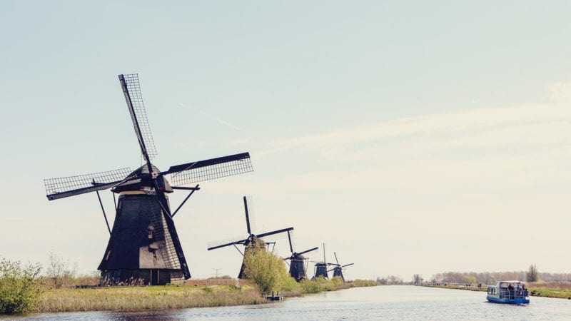 O que fazer em Rotterdam, na Holanda: moinhos de Kinderdijk