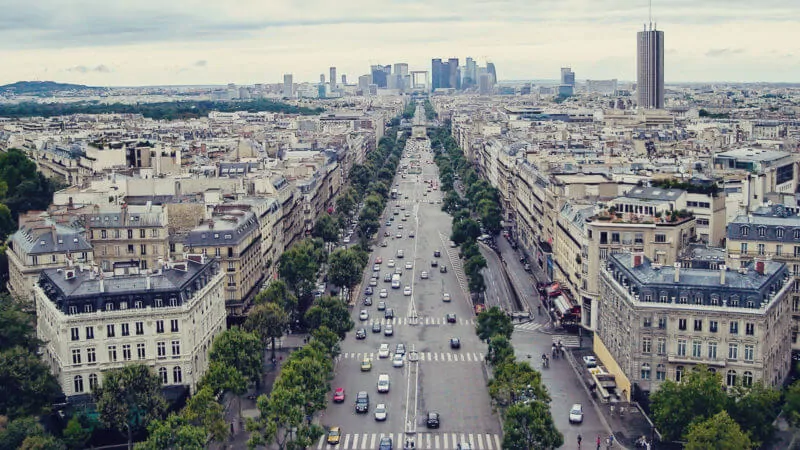 Onde ver Paris do alto: arco do triunfo
