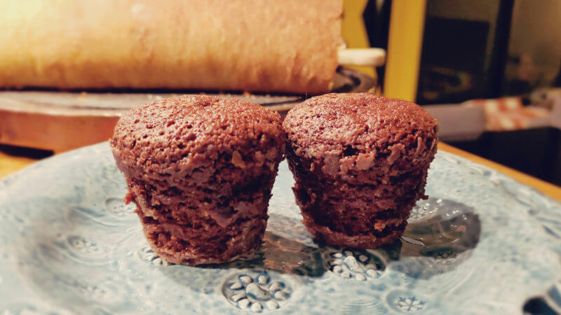 Receita de cupcake de chocolate com brigadeiro: massa