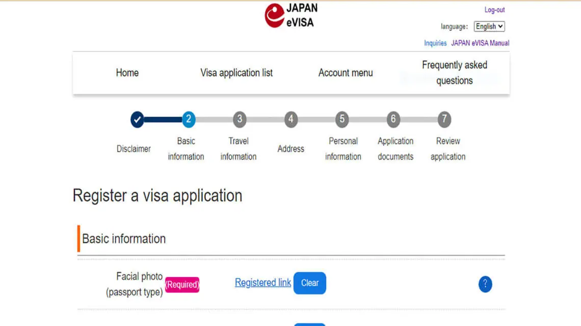 Preencha as informações corretas para emitir o visto para o Japão