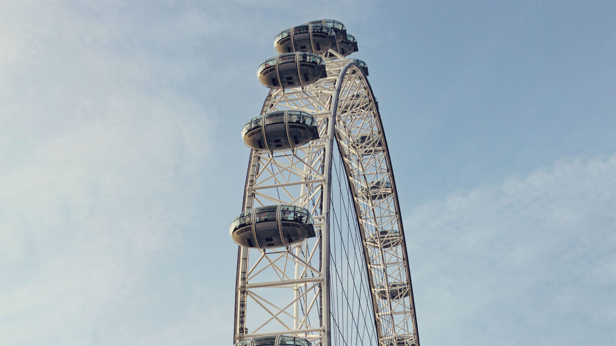 Todo da London Eye vista de fora