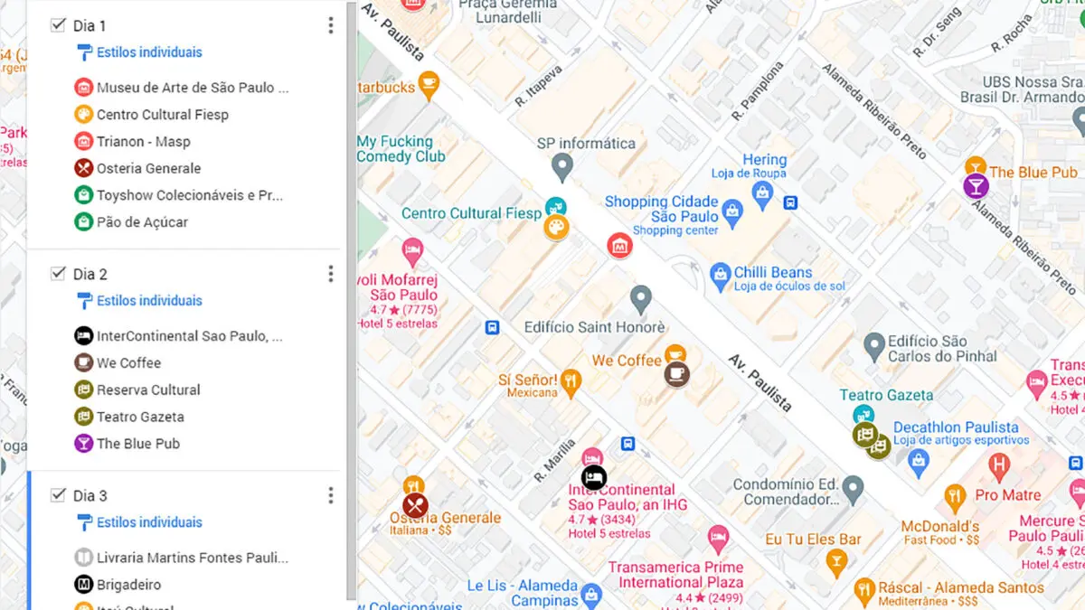 Como fazer roteiros de viagem com o Google Maps 10