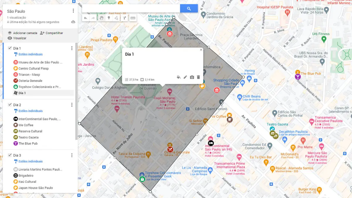 Como fazer roteiros de viagem com o Google Maps 12
