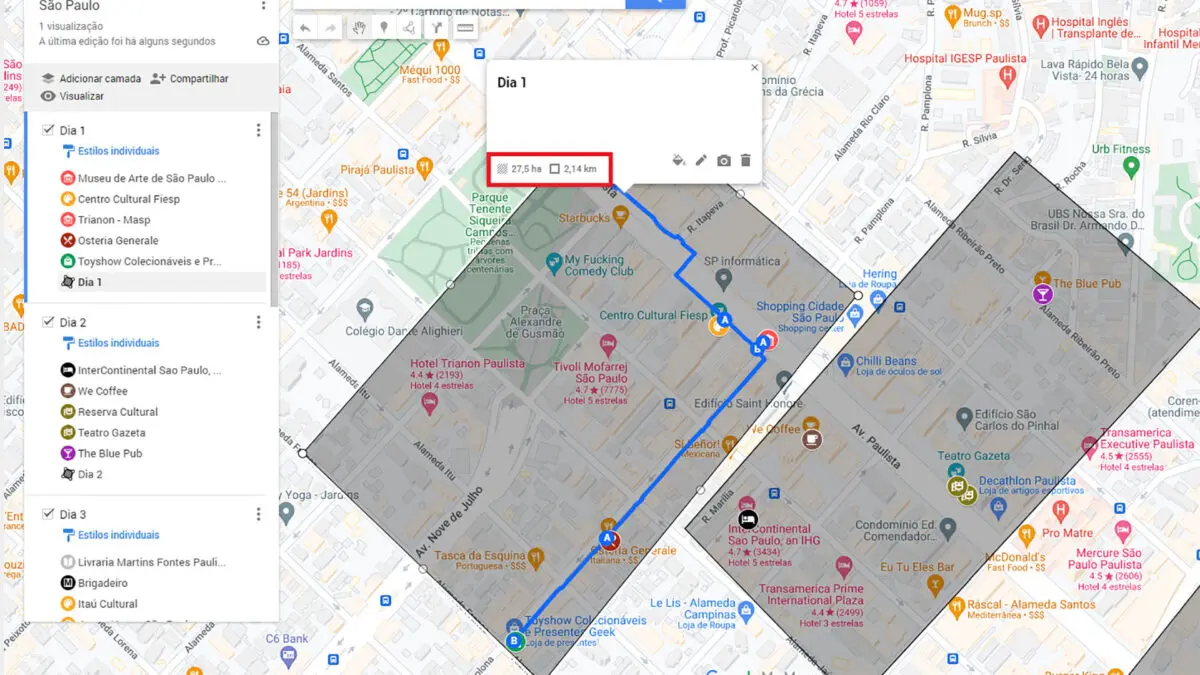 Como fazer roteiros de viagem com o Google Maps 30
